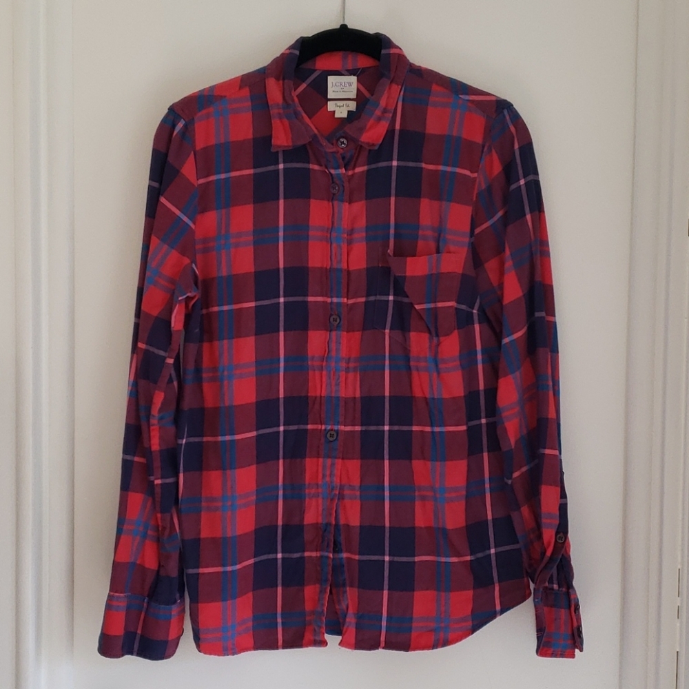 J. Crew plaid shirt